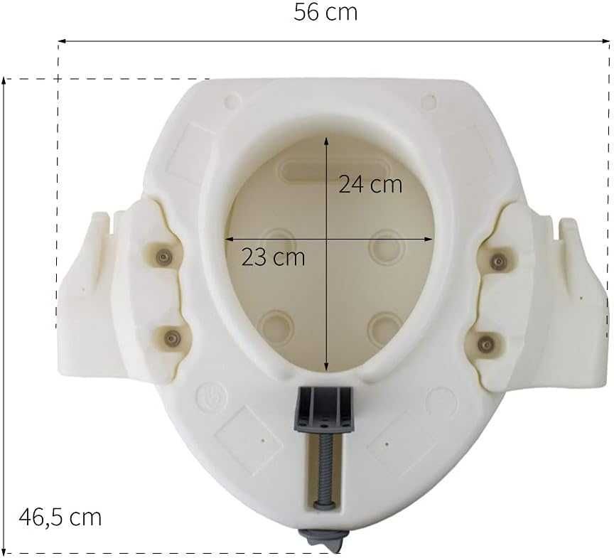 Mobiclinic Elevador WC Guadiana Nakładka Podwyższająca na Toaletę 17cm