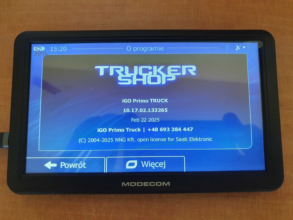 Nawigacja Modecom CX 7.4+Mapy IGO 2025