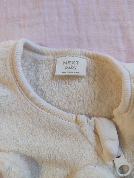 Теплий ромпер чоловічок комбінезон Next, 0-3 місяців 62 розмір