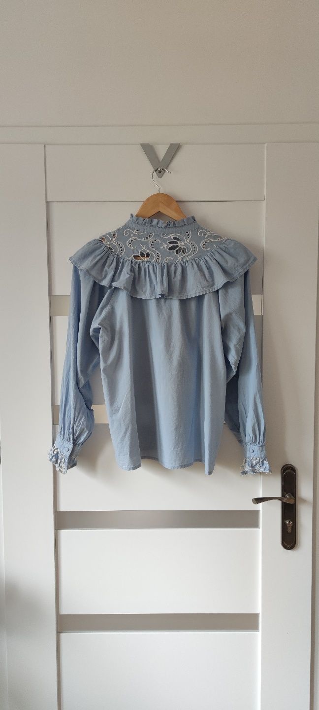Piękna jasnoniebieska koszula Minus M/L 100% organiczna bawełna