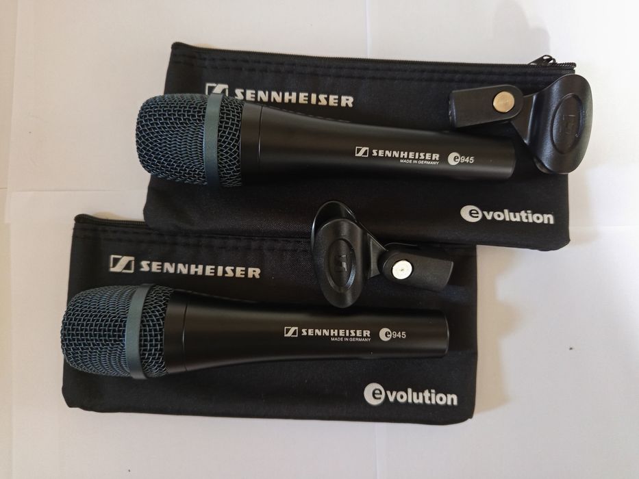 Dwa mikrofony Sennheiser e945
