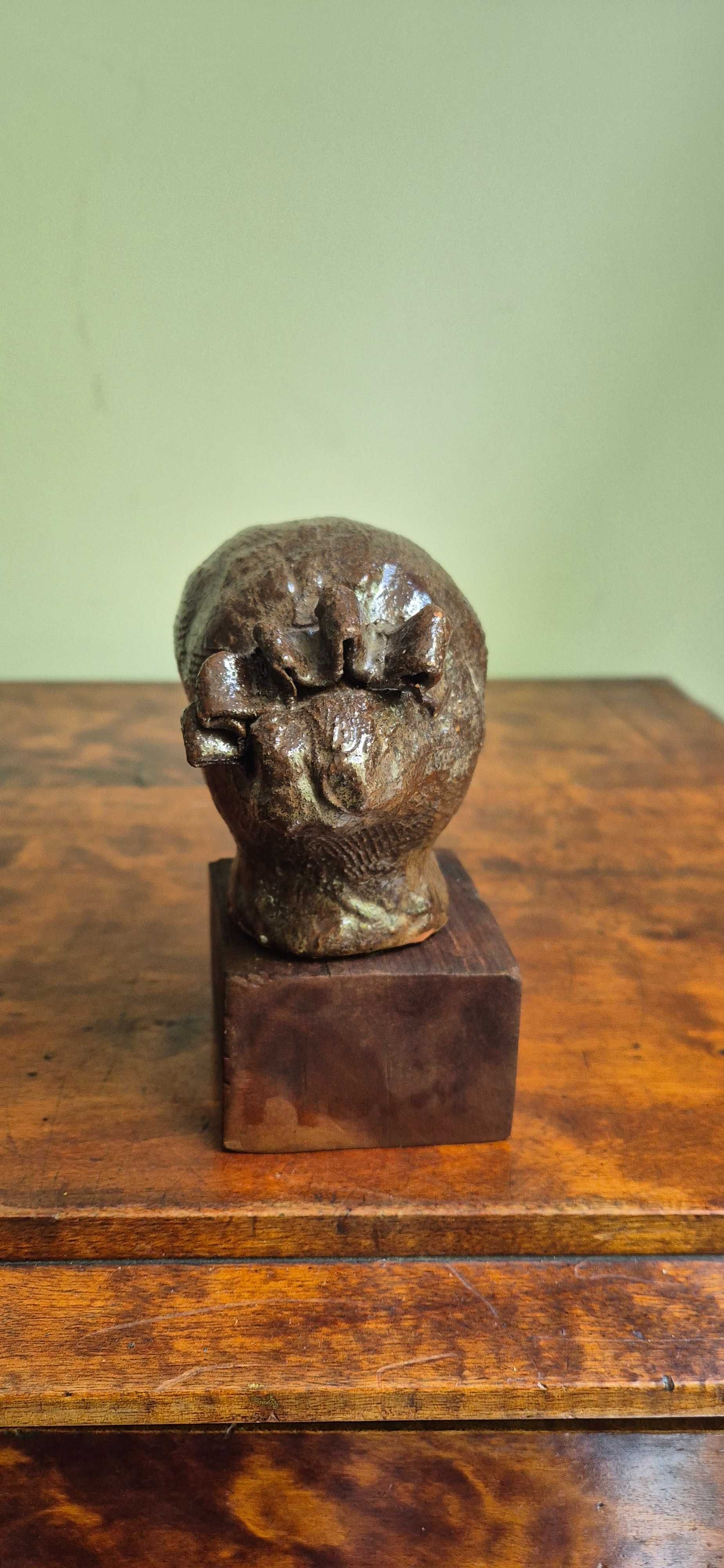 Ceramiczna aukcyjna rzeźba głowa Vallauris Ambroziak antyk zjawisko