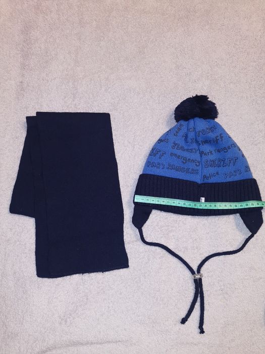 Шапка зимова та  шарф, набір, комплект