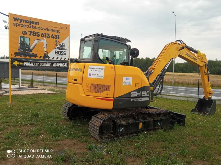 SUMITOMO SH80BS-7 Japońska Koparka 9T Yanmar NOWA FV Gwarancja CASE