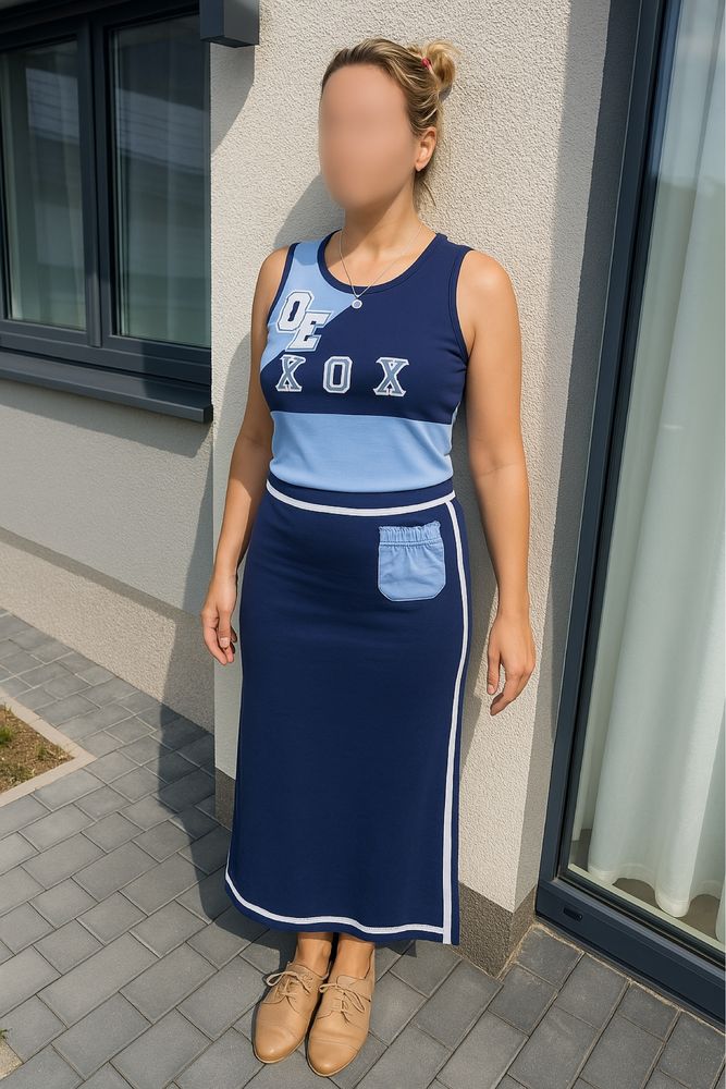 Stylowy komplet Top + Spódnica | Rozmiar L (wypada jak M) | Jak nowy!