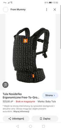 Nosidło tula free to grow