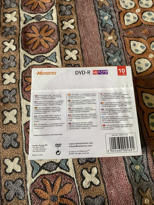 Dez dvds virgens