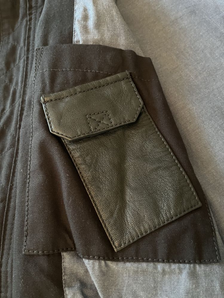 Kurtka skórzana Wrangler ze stójką XXL