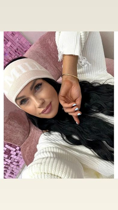 Opaska damska  la milla beżowa idealna na zimę jesień