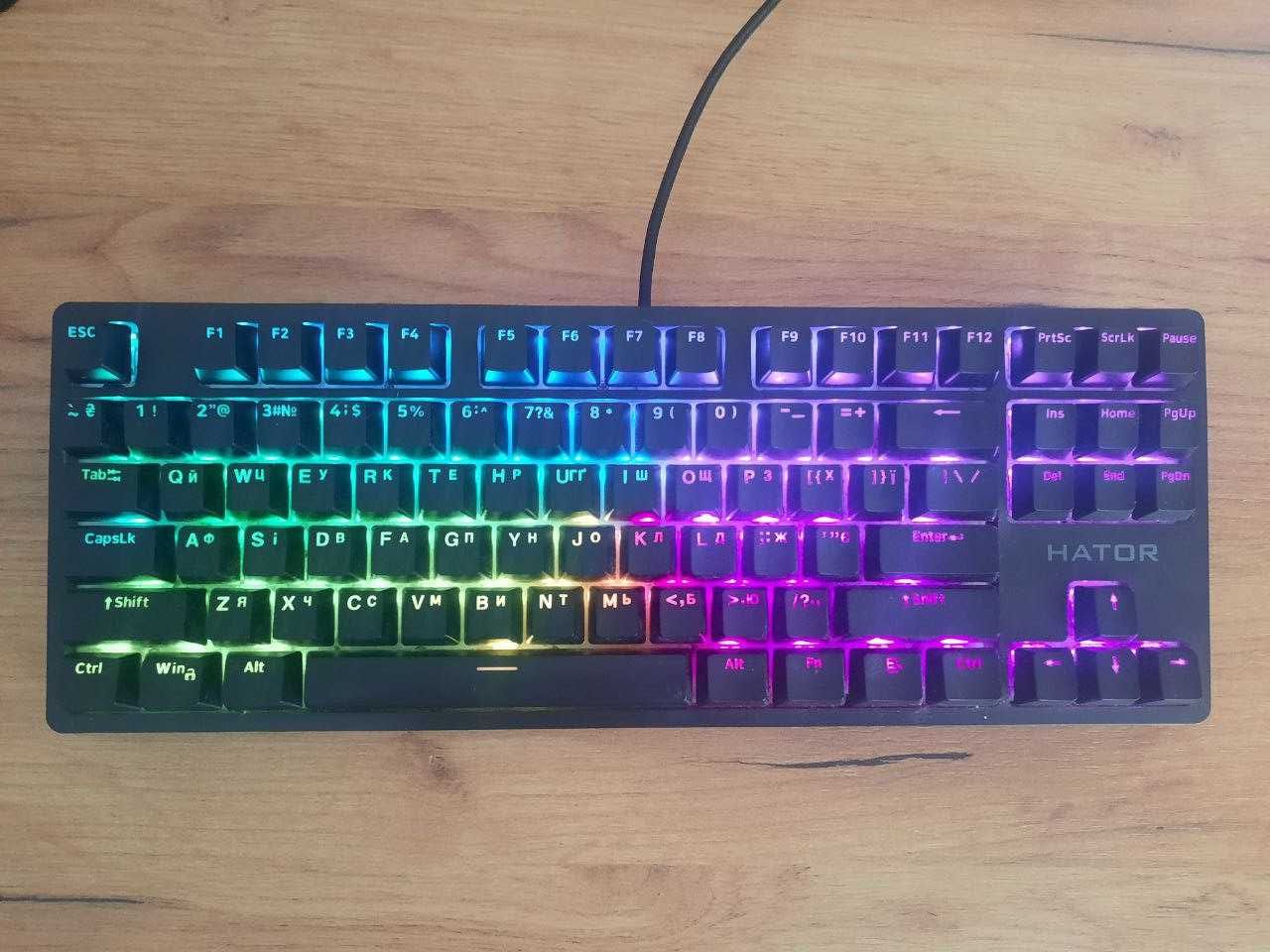 Клавіатура Hator Rockfall 2 Mecha TKL Orange USB Black