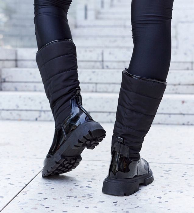 Nowe kozaki damskie lakierowane 37