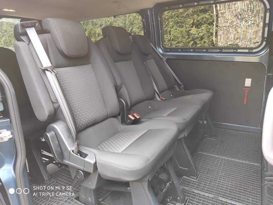 Bus 9 osobowy WYNAJEM Transit Custom Trafic Nowe 19r Rozwożenie Gości