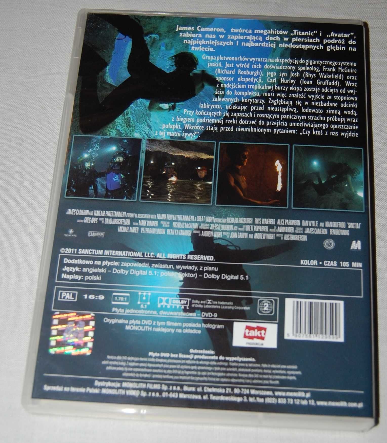 Film DVD - Sanctum - (2011r.)