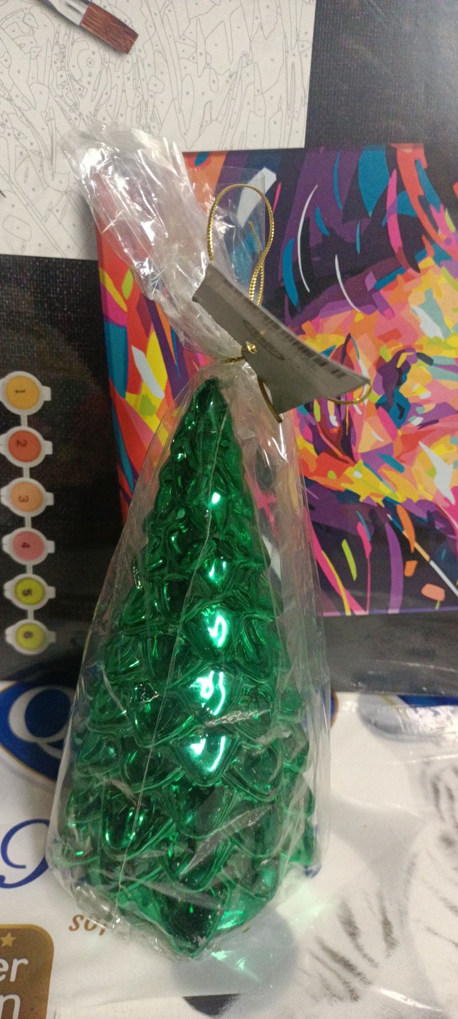 Świeczka zielona choinka z tkmaxx