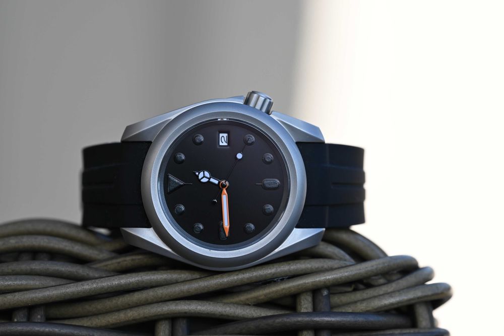 Solidny męski Zegarek automatyczny NH35 – 40 mm - pasek gumowy