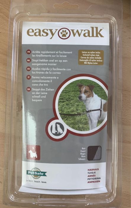 NOVO Peitoral “Petsafe - Easy Walk Premier” (S) + trela com 1.8m
