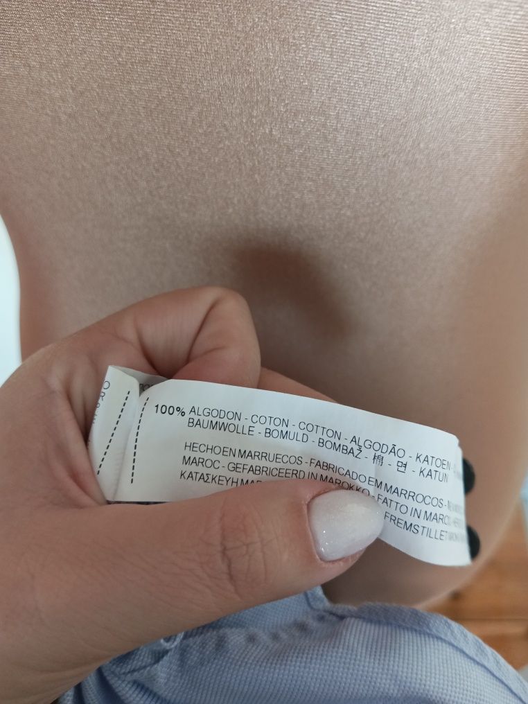 Zara man bawełniana koszula męska nowa slim M okazja