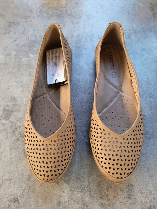 Buty  damskie  Baleriny LASOCKI Est Mona 01-beżowe