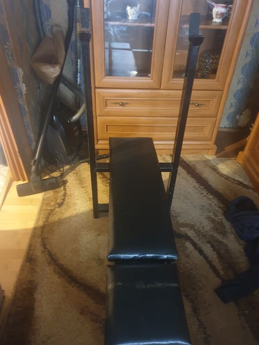 Ławka do ćzwiczen, sztanga,obciążenia