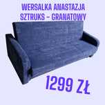 Wersalka z bokami ANASTAZJA, różne kolory, POLSKI PRODUCENT
