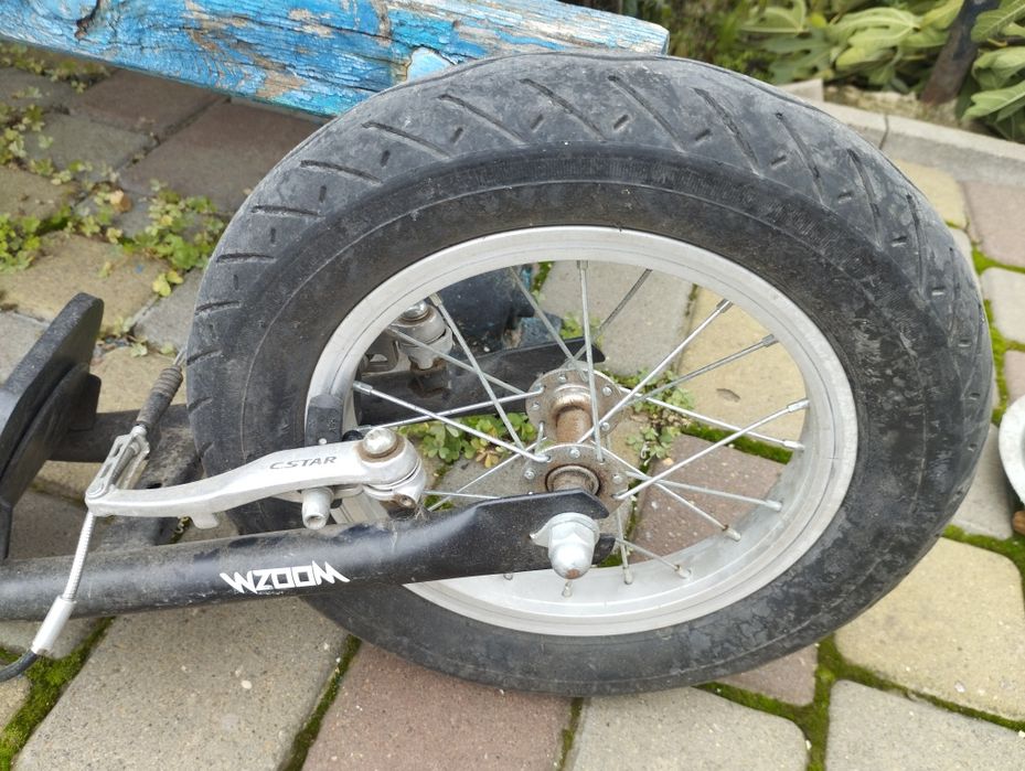 Самокат Чехия на надувных колесах