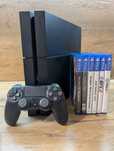PlayStation 4 500GB SSD + 1TB (HDD) + 2 pady + 6 gier
