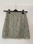 Shein zielona spódniczka mini w kwiatki