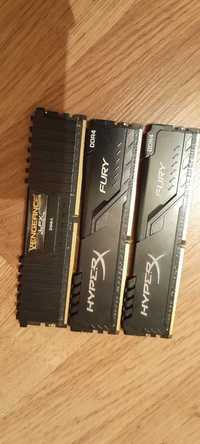 Оперативна пам'ять DDR4 HyperXFURY 16GB 3466MT/s та VengeanceLPX Black