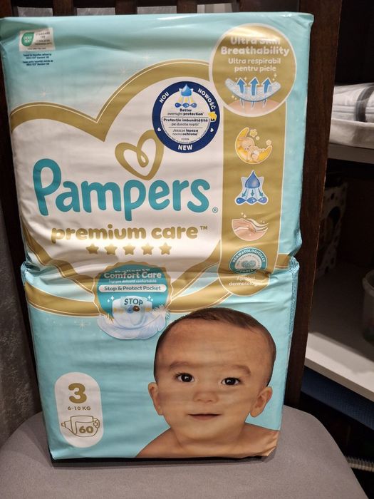 Памперсы: Pampers premium care, Huggies ultra comfort р.3, запечатанны