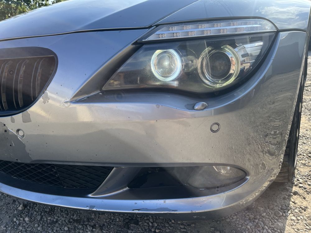 Zderzak przod przedni bmw e63 e64 PDC spryski kpl spacegrau A52/7