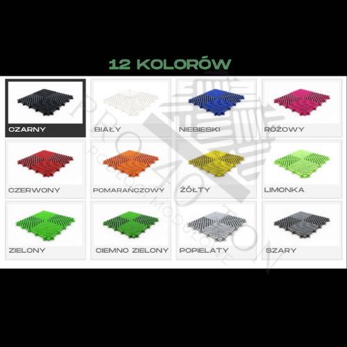 Podłoga modułowa do garażu studia detailingowego wytrzymałość 40ton/m2