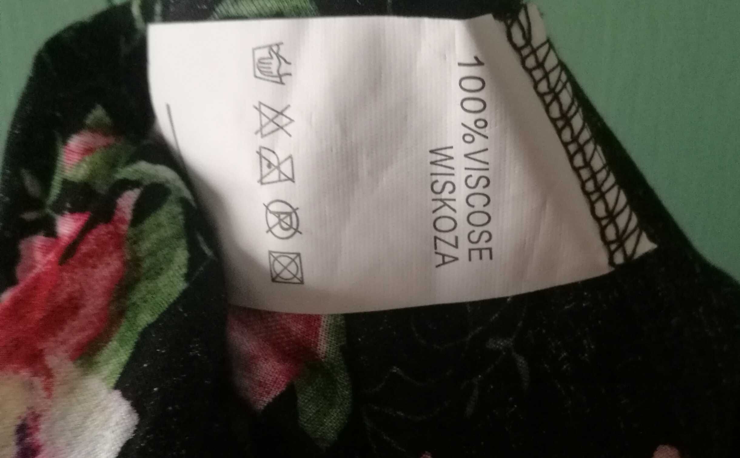 Spodnie kwiaty czarne pumpy haremki