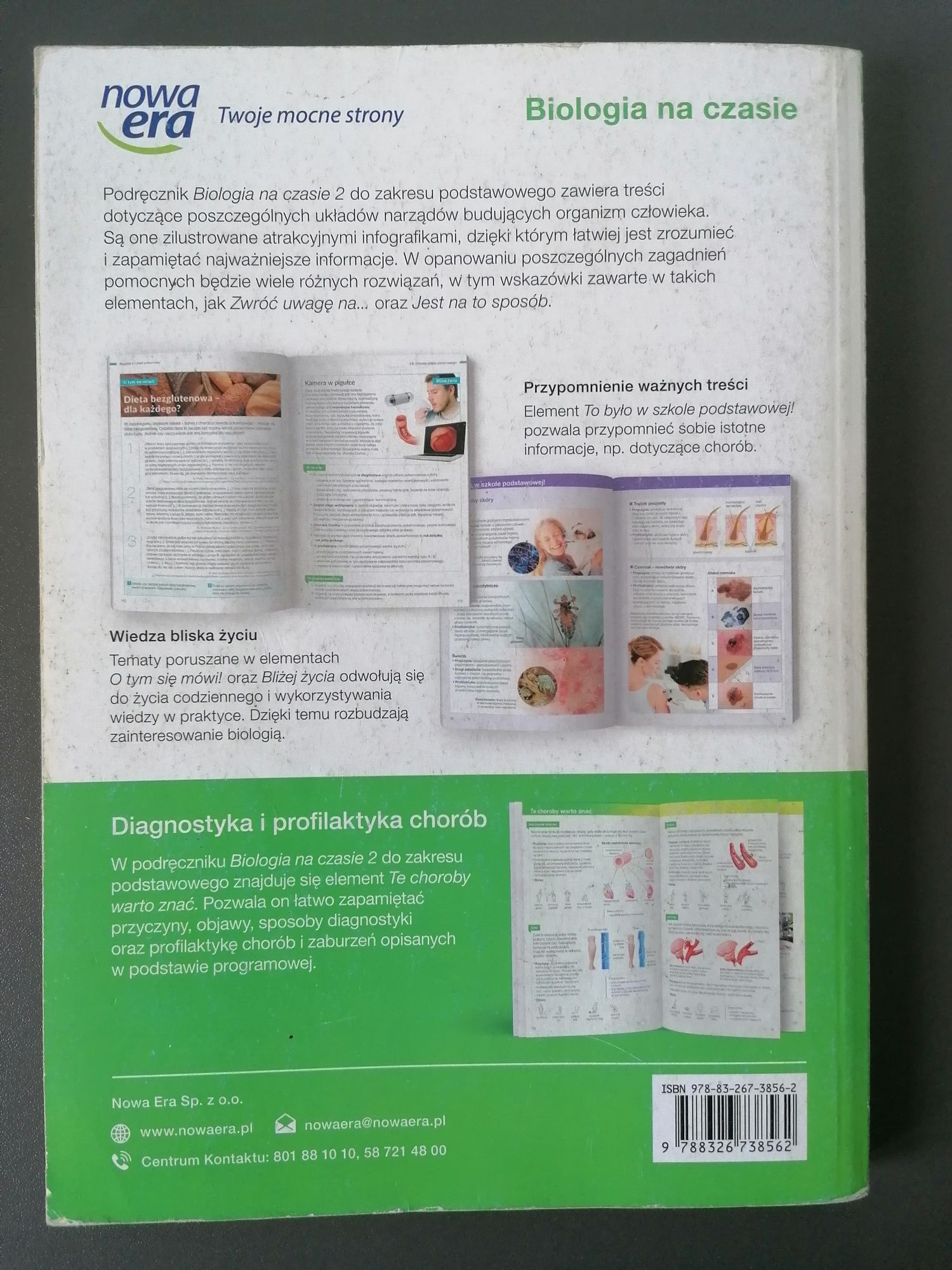 Biologia na czasie 2 nowa era podręcznik książka zakres podstawowy