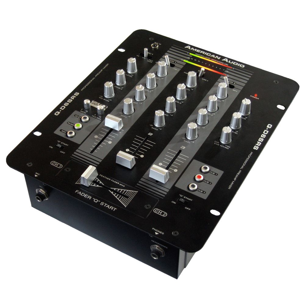 DJ-мікшер American Audio Q-D6 (3 канали, XLR, еквалайзер)