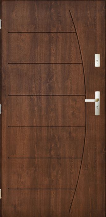 Drzwi KACPRZAK 90x200 Drzwi Zewnętrzne Boston Orzech Lewe