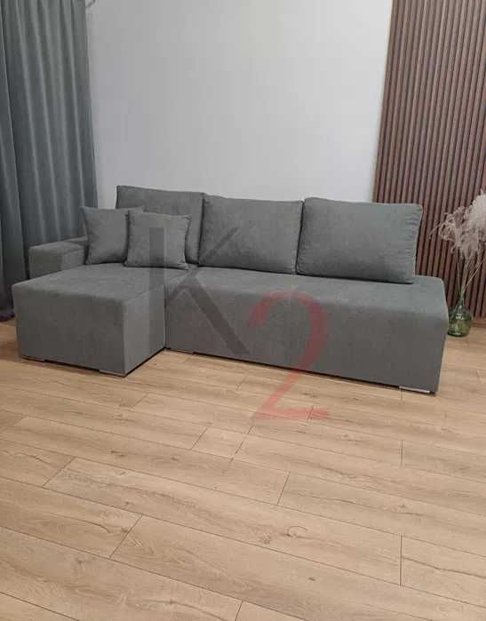 Narożnik Boguś Kanapa Sofa Rogówka Łóżko Pojemnik Bonell USB + GRATIS
