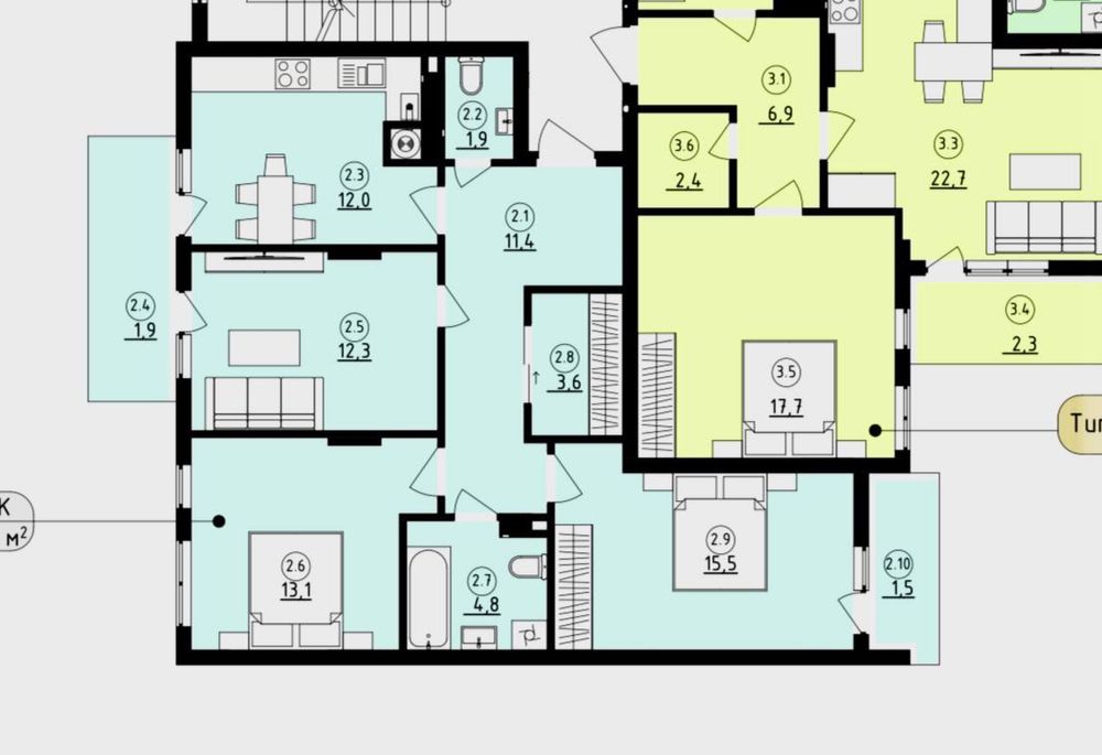 Від власника. Вул.Довга | Вашингтона. 3кім 78м 100тис.