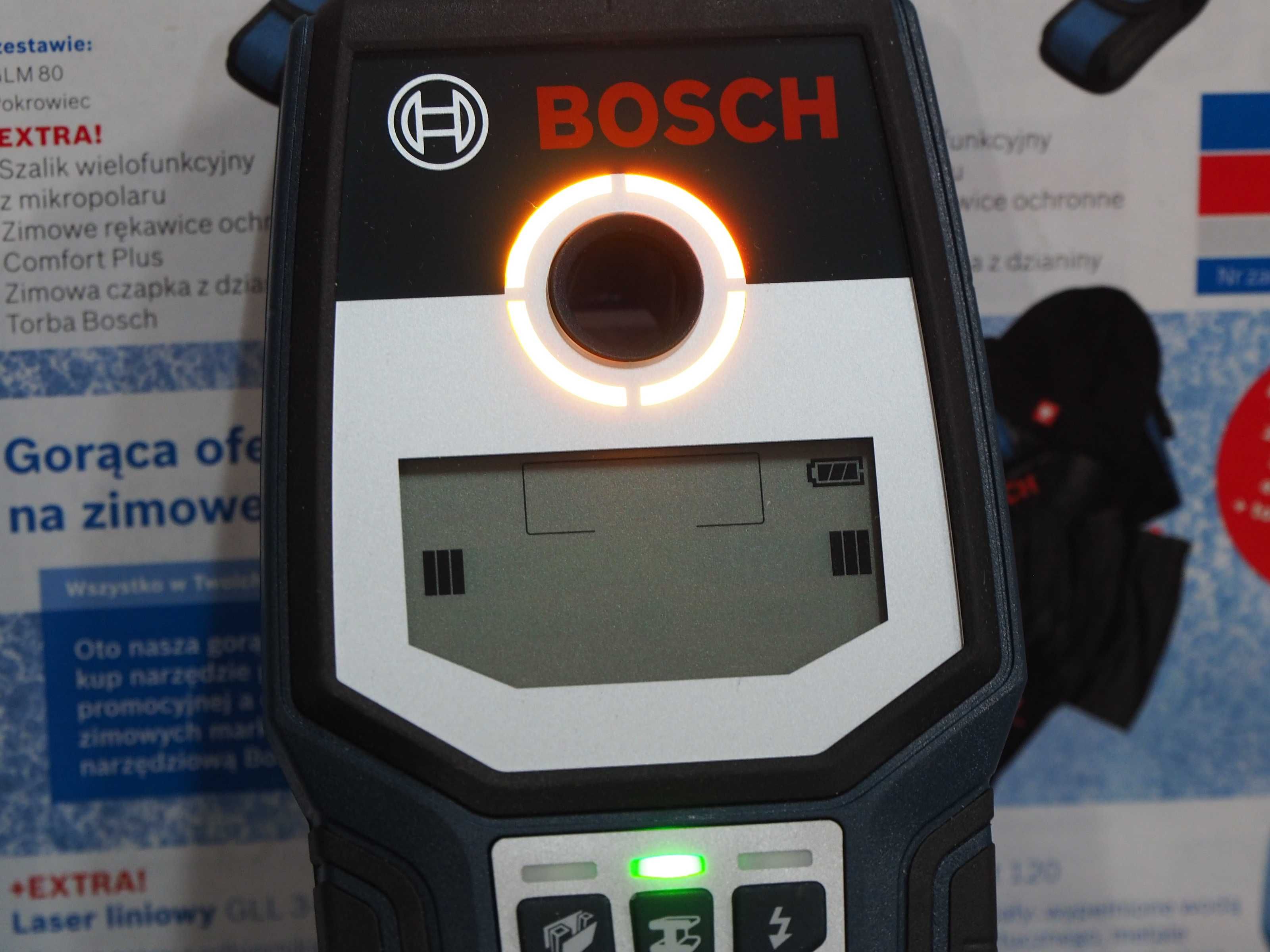 BOSCH GMS 120 wykrywacz kabli metal drewno plastik detektor wurth bti