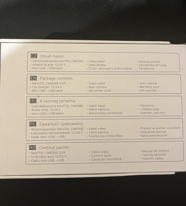 Wideorejestrator NAVITEL CMR300 + voucher Navitel