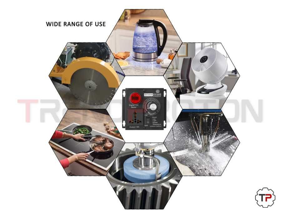 Regulador de Velocidade/ Temperatura /Luz - AC 220V, 4000W