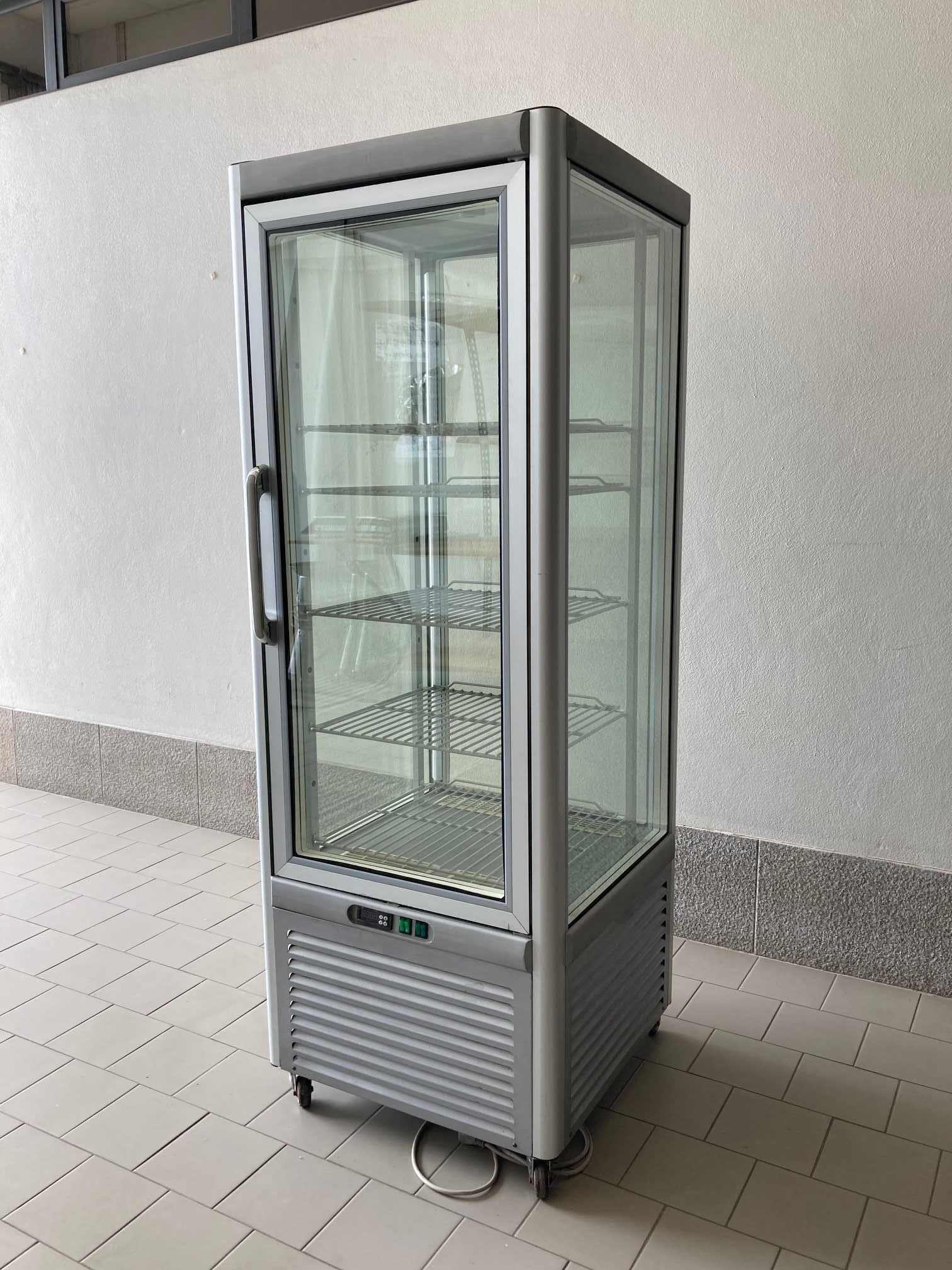 Vitrine vertical pastelaria armário expositor para bolos e sobremesas