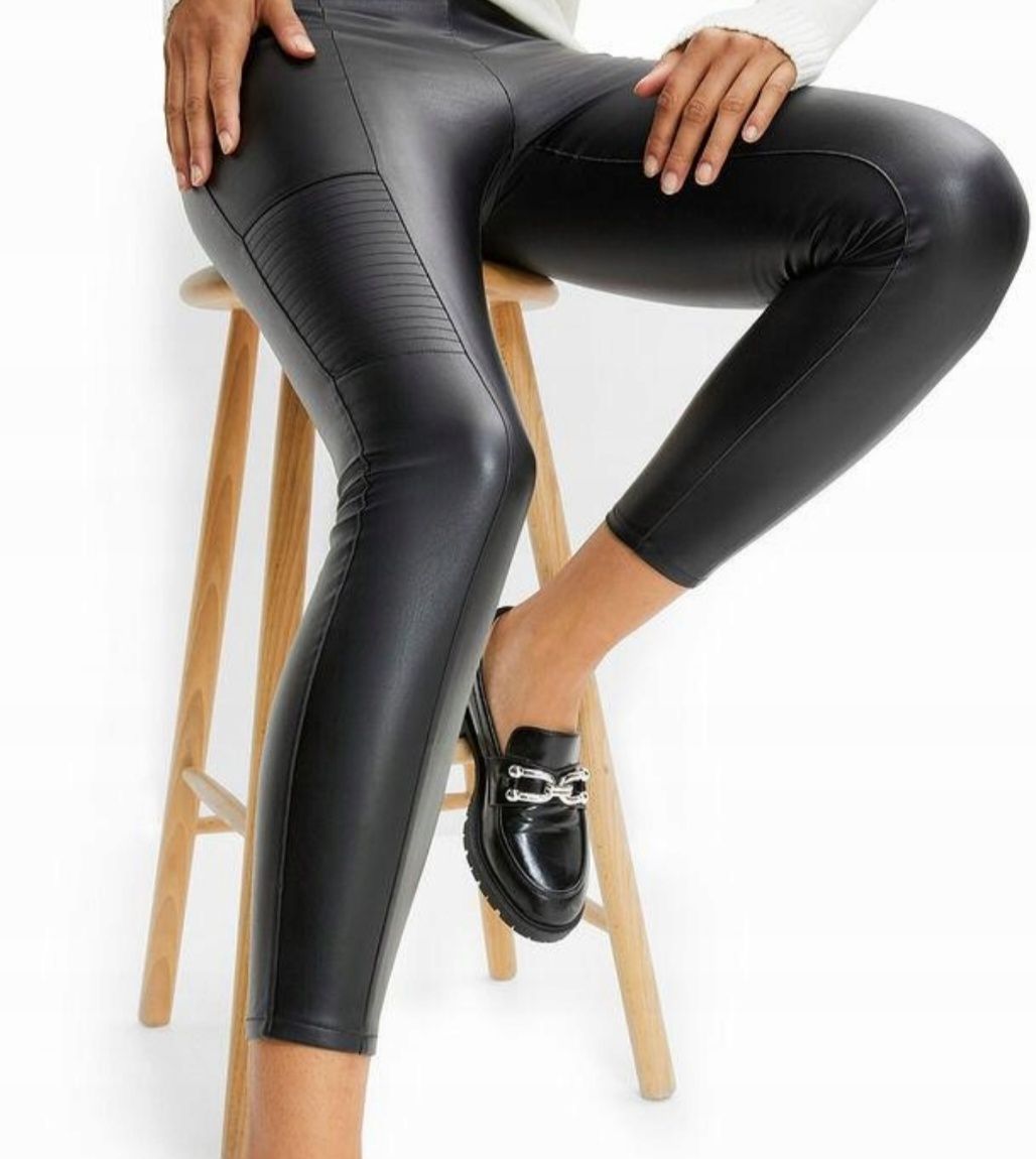 Legginsy eko skóra 44 XXL tylko odb os