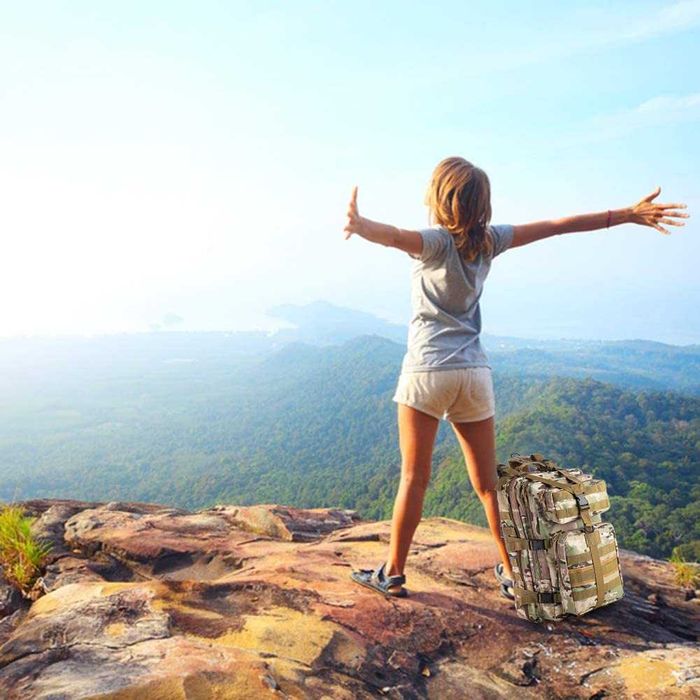 (NOVA) Mochila militar 35 L caminhadas ao ar livre, campismo, trekking