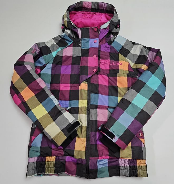 Kurtka Narciarska Damska Cropp Chillin Kolorowa Rozmiar M