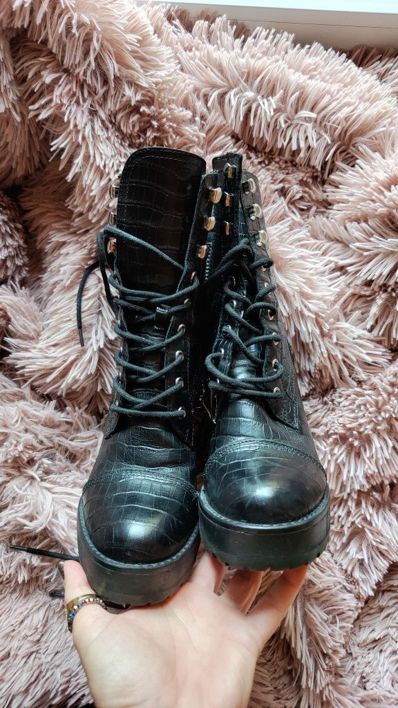 Botki skóra naturalna Winnie Harlow Steve Madden Lisalove 37