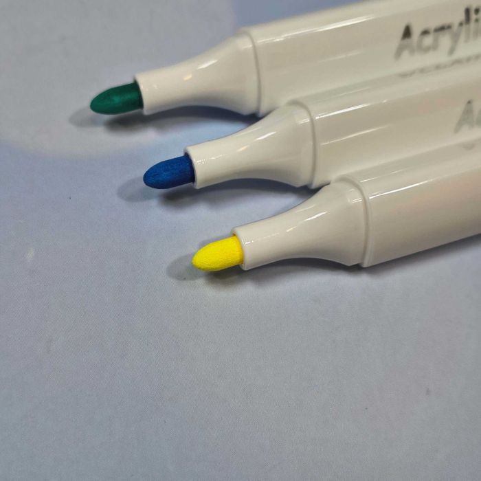 Новые маркеры акриловые 60 шт в кейсе для ткани, стен, посуды