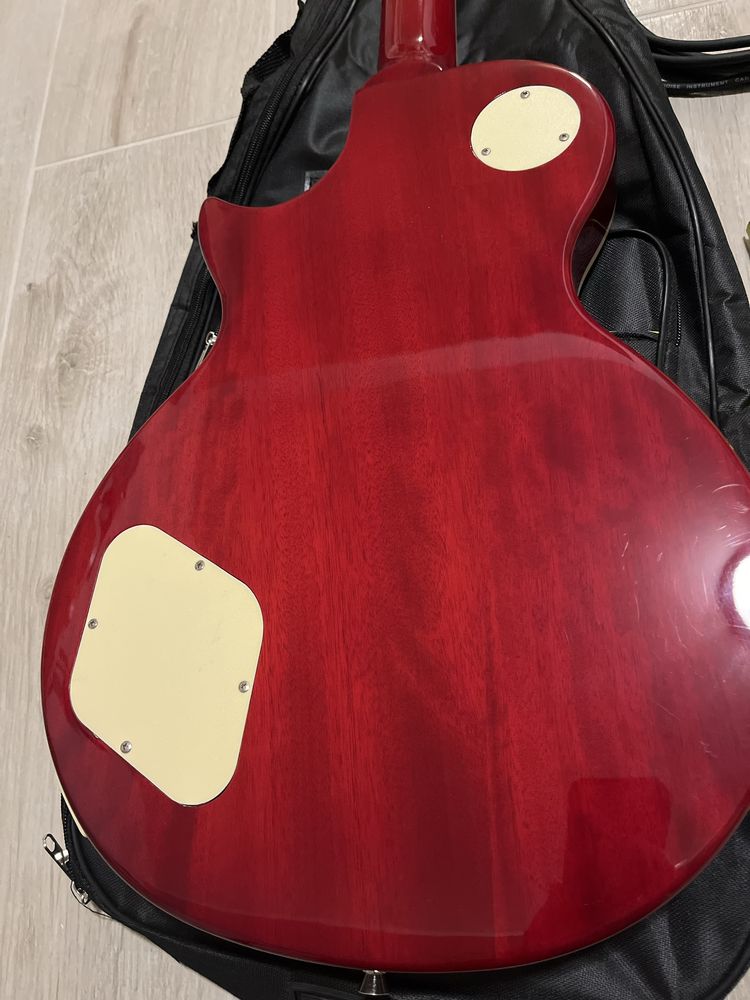 Gitara elektryczna Les Paul Jay Turser JT-220  CS z pokriwcem + struny