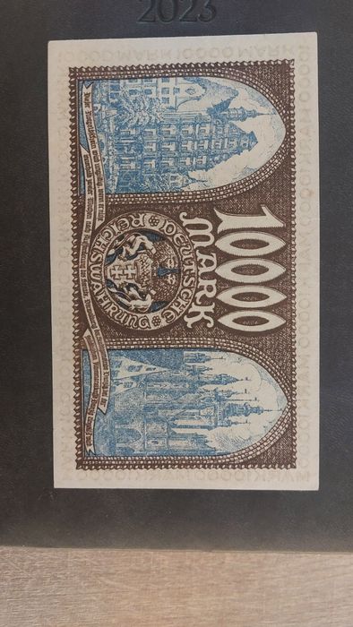 10000 Marek 1923 Gdańsk okazja niski numer piekny 2