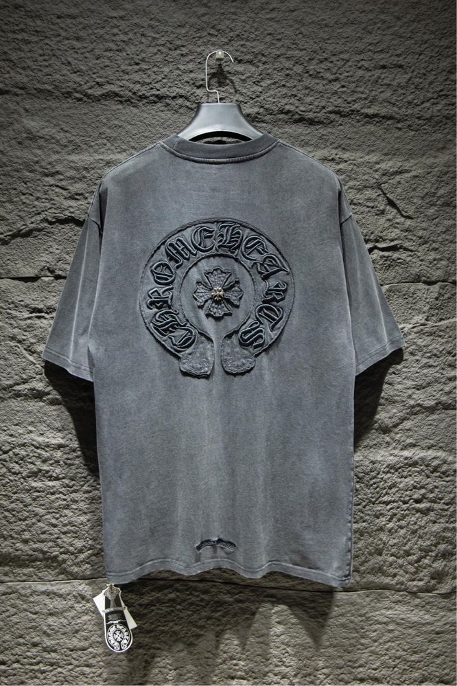 Стильна оверсайз футболка Chrome Hearts