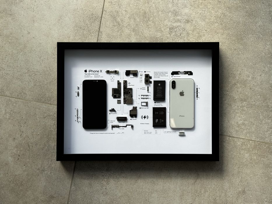 Арт-Картина iPhone X у рамці на стіну.